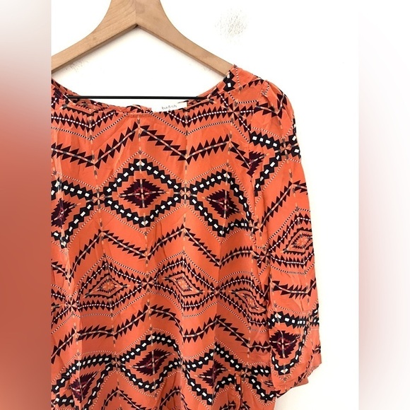 BA&SH Ref Lavande Silk Salmon/Reddish T-Shirt Dress Size 2 - Picture 7 of 13